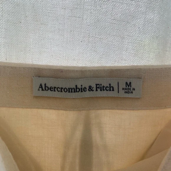 Abercrombie & Fitch Strapless Linen-Blend Skort - Picture 4 of 8